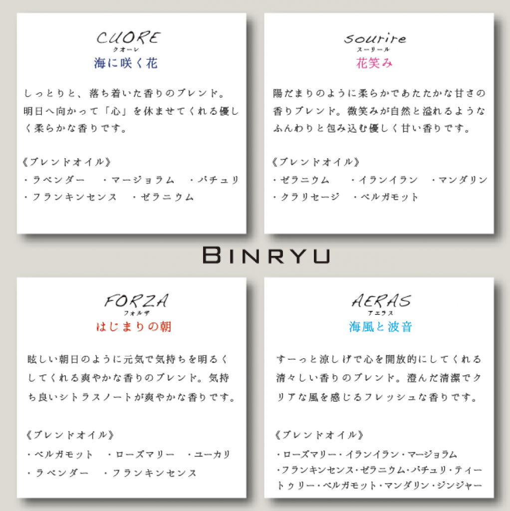 アロマブレンドデザイン Binryu